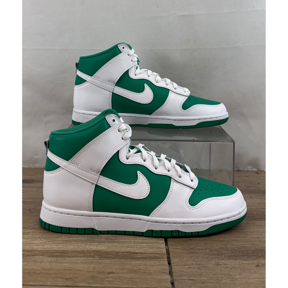 Nike Dunk High White‎ Green DV0829 300 Men's US 10.5